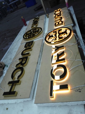 3D Backlit Letters / 52mm Reverse Lit Channel Letter Signs RoHs Approved