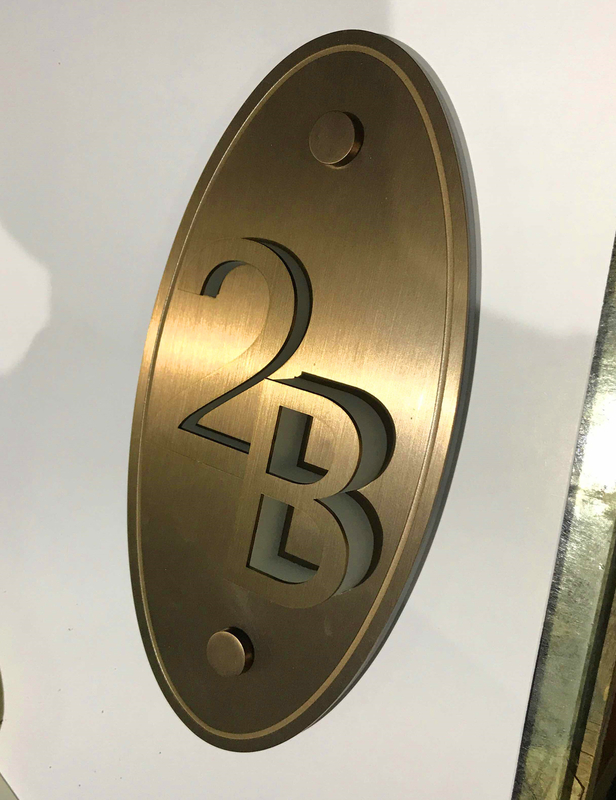 200*220mm Directional Address Signs , Indoor Wayfinding Signage